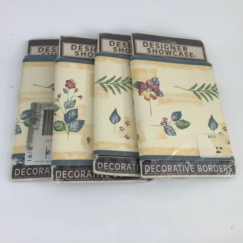 VTG Designer Showcase Border Pasted Brewster Wallcovering Garden 5 Yards Each